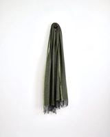Image for Avoca Handweavers Cashmere Wool Sandymount Scarf, Olive