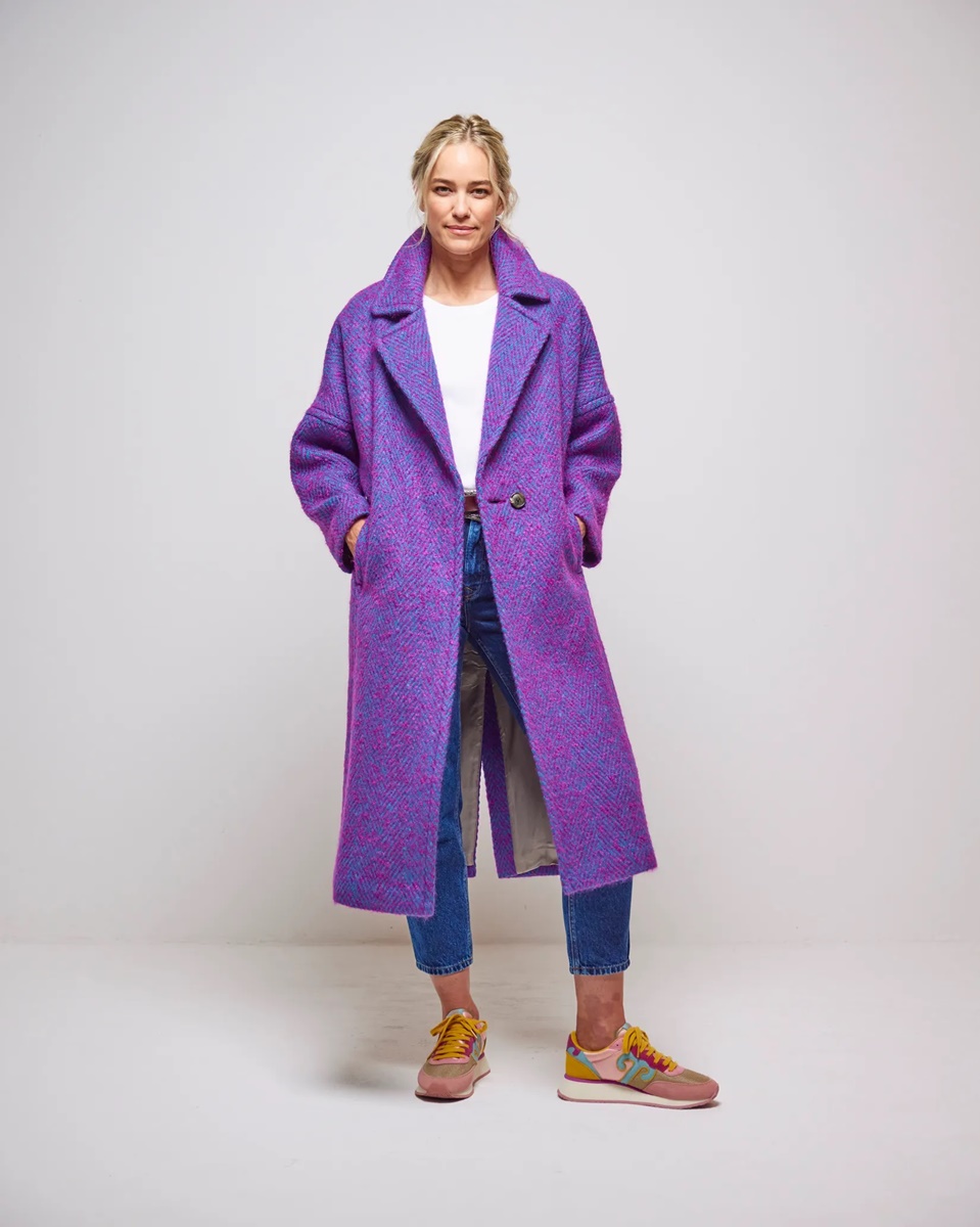 Avoca Handweavers Light Donegal Wool and Mohair Coat, Reflection