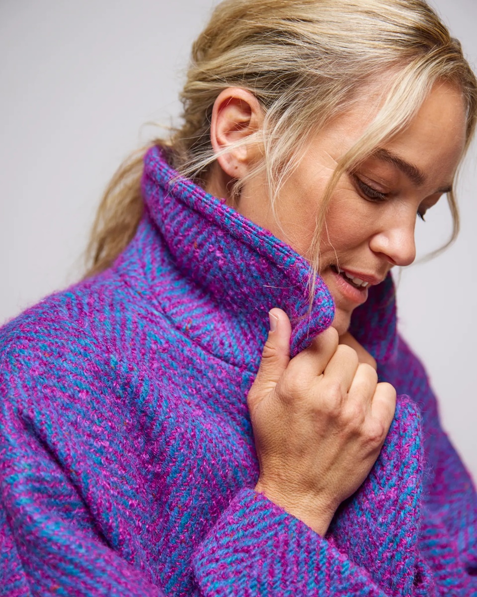 Avoca Handweavers Light Donegal Wool and Mohair Coat, Reflection