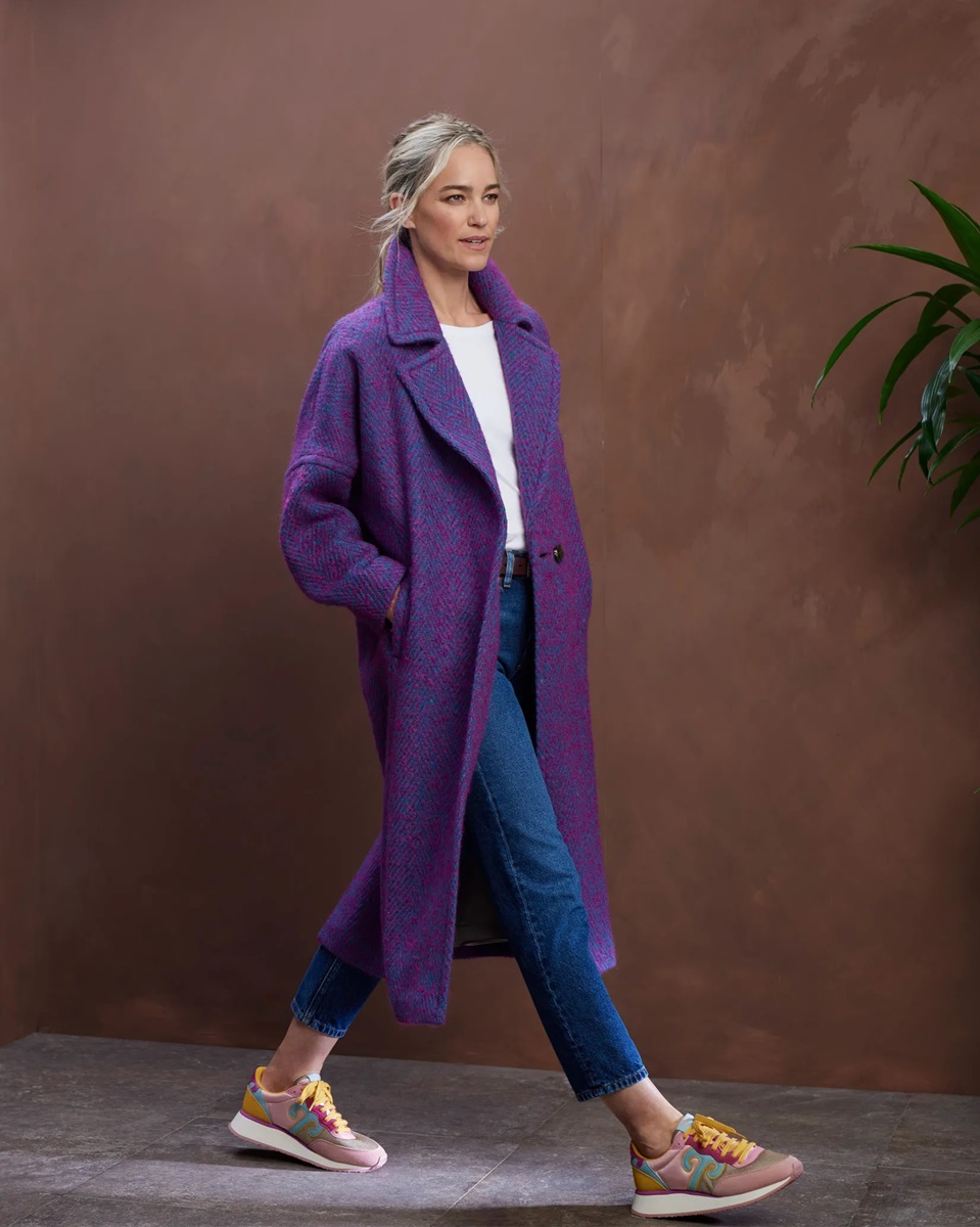 Avoca Handweavers Light Donegal Wool and Mohair Coat, Reflection