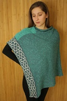 Image for Irish Linen and Silk Wallace Shawl, Spearmint