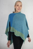 Irish Linen and Silk Ballater Shawl, Atlantic