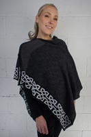 Image for Irish Linen and Silk Ballater Shawl, Charcoal