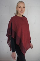 Irish Linen and Silk Cape, Bordeaux