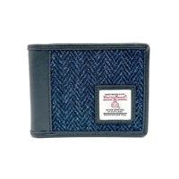 Image for Maccessori Harris Tweed Bifold Wallet, Blue