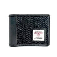 Image for Maccessori Harris Tweed Bifold Wallet, Charcoal