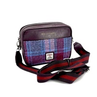 Image for Maccessori Harris Tweed Camera Bag, Pastel Pink