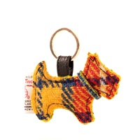 Image for Maccessori Harris Tweed Dog Key Chain, Saffron