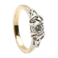 Image for 14kt Yellow/White Gold Trinity Knot Engagement - Setting Only