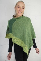 Image for Irish Linen and Silk Wallace Shawl, Fern