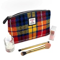 Image for Maccessori Harris Tweed Small Cosmetic Pouch, Saffron