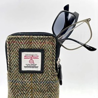 Image for Maccessori Harris Tweed Double Glasses Sleeve, Country Green