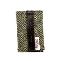 Image for Maccessori Harris Tweed Pop Up Card Holder, Country Green