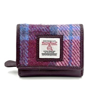 Image for Maccessori Harris Tweed Trifold Purse, Pastel Pink