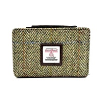 Image for Maccessori Harris Tweed Medium Zip Purse, Country Green