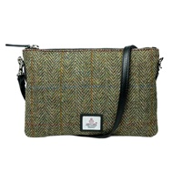 Image for Maccessori Harris Tweed Clutch Bag, Country Green