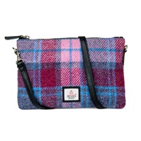 Image for Maccessori Harris Tweed Clutch Bag, Pastel Pink