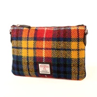 Image for Maccessori Harris Tweed Clutch Bag, Saffron