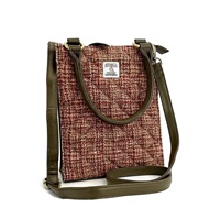 Image for Maccessori Harris Tweed Quilt Mini Tote Bag, Maple