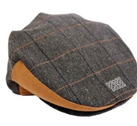 Image for Patrick Francis Ireland Grey Tweed Celtic Knot Flat Cap