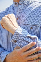 Image for Lee Valley Mens Flannel Irish Grandfather Shirt - Grey Striped