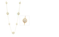 Image for Celtic Knot Long Two-Tone Multi Circular Necklace