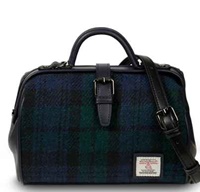 Image for Islander Medium Doctor Bag with HARRIS TWEED - Black Watch
