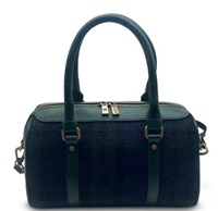 Image for Islander Medium Duffle Bag with HARRIS TWEED - Black Watch Tartan