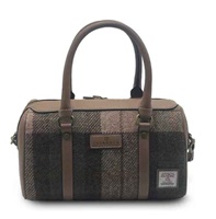 Image for Islander Medium Duffle Bag with HARRIS TWEED - Chestnut Tartan