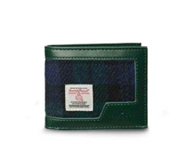 Image for Islander Mens Wallet with HARRIS TWEED - BlACKWATCH
