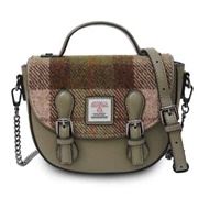Image for Islander Mini Cobble Bag with HARRIS TWEED - Chestnut Tartan