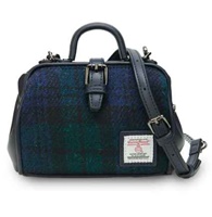 Image for Islander Mini Doctor Bag with HARRIS TWEED - Black Watch