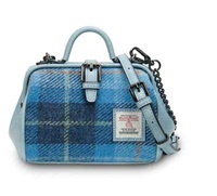 Image for Islander Mini Doctor Bag with HARRIS TWEED - Blue Tartan