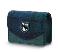 Image for Islander Card Case with HARRIS TWEED - Black Watch
