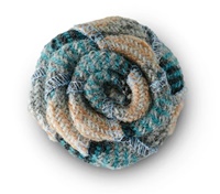 Image for ISLANDER HANDMADE FLOWER BROOCHES-VARIOUS TARTANS