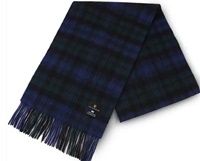 Image for Harris Tweed Islander Lambswool Scarf, Blackwatch Tartan