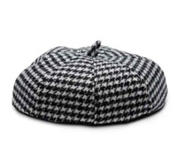 Image for Islander Lambswool Tartan Bunnet- White/Black