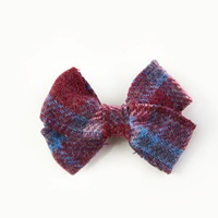 Image for Islander Hair Clip with HARRIS TWEED - Pink Blue Tartan