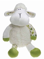 Image for 10" Dangly Leg Daisy Sheep with Shamrock Fabric