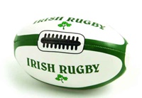 Image for Soft Irish Rugby Ball - White