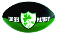 Image for Soft Irish Rugby Ball - Green