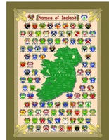 Image for Names of Ireland Tea Towel