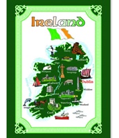 Image for Historic Ireland Tea Towel