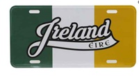 Image for Ireland Script Flag Tin Wall Sign