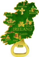 Image for MAP OF IRELAND BOTTLE OPENER AND MAGNET