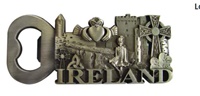 Image for SILVER IRELAND BOTTLE OPENER MAGNET