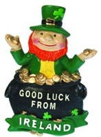 Image for Leprechaun Coins in Hand Magnet