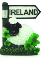 Image for Black Sheep With Ireland Signpost Magnet