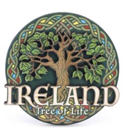 Image for Ireland Tree of Life Wooden Magnet