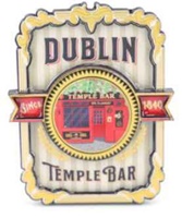 Image for Vintage Dublin Temple Bar Magnet - Stripes